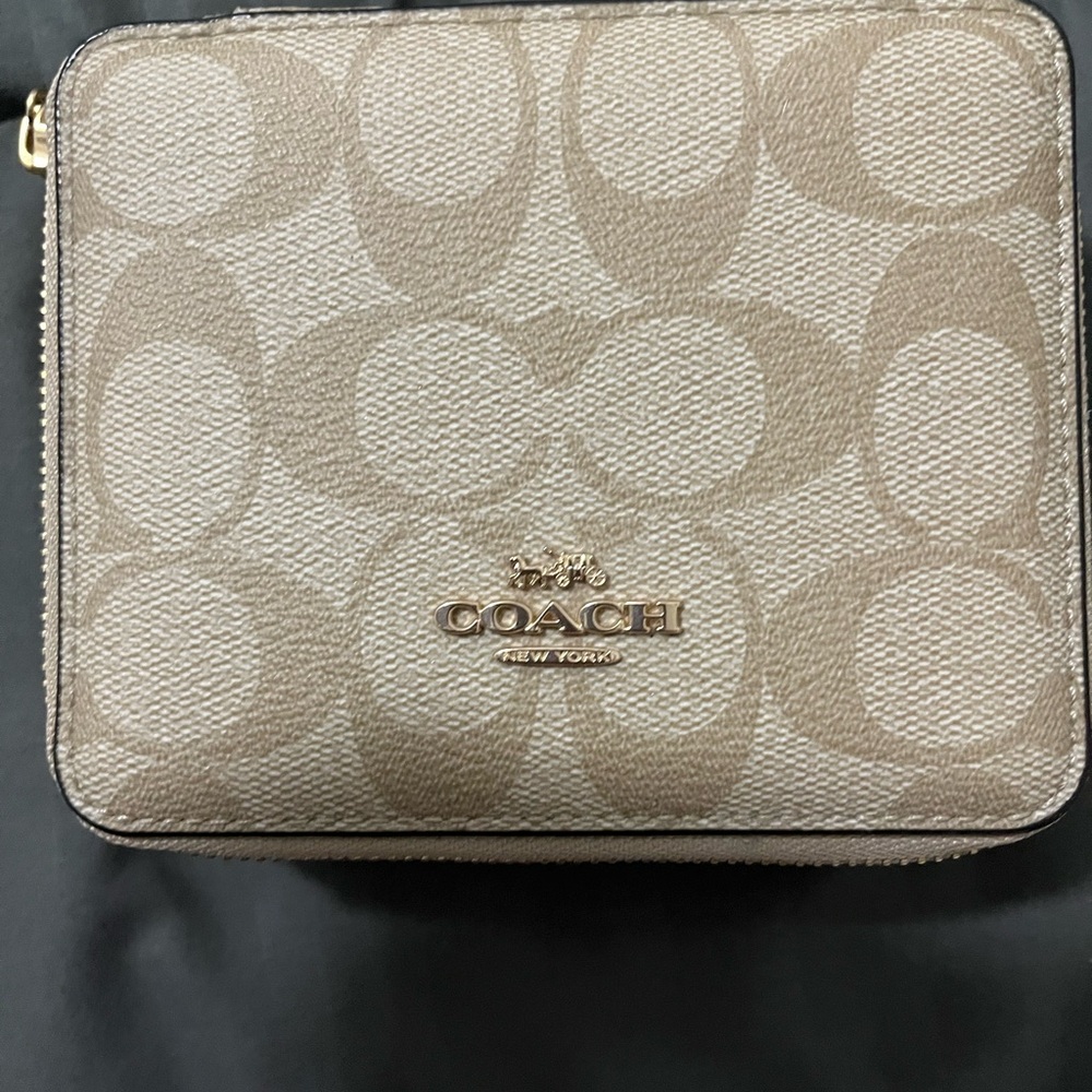 Coach Beige Signature Wallet